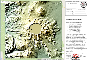 color shaded relief